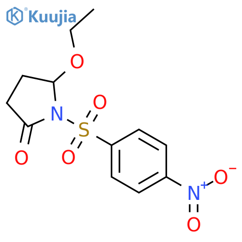 2-Pyrrolidinone,5-ethoxy-1-[(4-nitrophenyl)sulfonyl]- structure