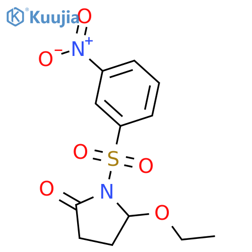 2-Pyrrolidinone,5-ethoxy-1-[(3-nitrophenyl)sulfonyl]- structure