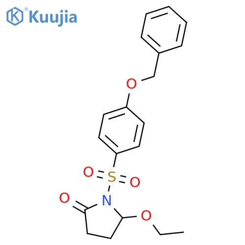 2-Pyrrolidinone,5-ethoxy-1-[[4-(phenylmethoxy)phenyl]sulfonyl]- structure