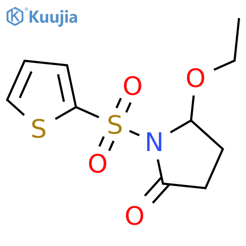 2-Pyrrolidinone,5-ethoxy-1-(2-thienylsulfonyl)- structure