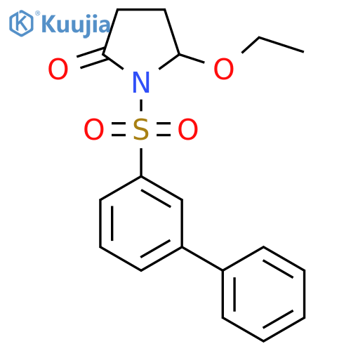 2-Pyrrolidinone,1-([1,1'-biphenyl]-3-ylsulfonyl)-5-ethoxy- structure