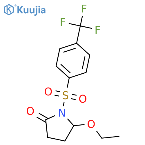 2-Pyrrolidinone,5-ethoxy-1-[[4-(trifluoromethyl)phenyl]sulfonyl]- structure