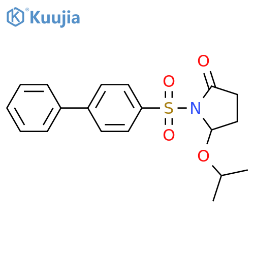 2-Pyrrolidinone,1-([1,1'-biphenyl]-4-ylsulfonyl)-5-(1-methylethoxy)- structure