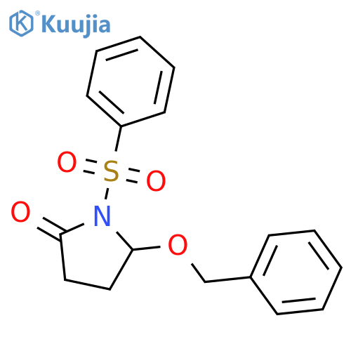 2-Pyrrolidinone,5-(phenylmethoxy)-1-(phenylsulfonyl)- structure