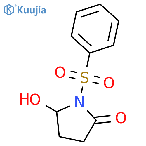2-Pyrrolidinone,5-hydroxy-1-(phenylsulfonyl)- structure