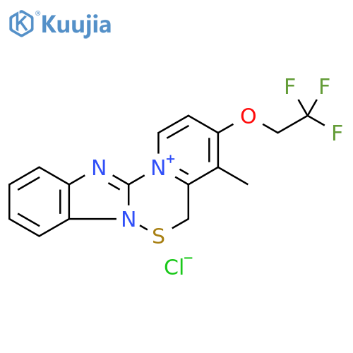 4-Methyl-3-(2,2,2-trifluoroethoxy)-5H-pyrido1’,2’:4,51,2,4thiadiazino2,3-abenzimidazol-13-ium Chloride structure