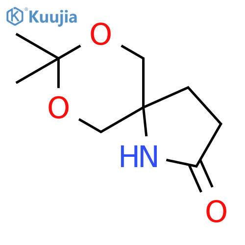 7,9-Dioxa-1-azaspiro[4.5]decan-2-one, 8,8-dimethyl- structure