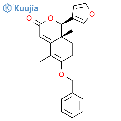 3H-2-Benzopyran-3-one, 1-(3-furanyl)-1,7,8,8a-tetrahydro-5,8a-dimethyl-6-(phenylmethoxy)-, cis-(±)- structure