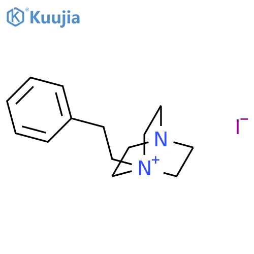 4-Aza-1-azoniabicyclo[2.2.2]octane, 1-(2-phenylethyl)-, iodide structure