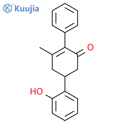 2-Cyclohexen-1-one, 5-(2-hydroxyphenyl)-3-methyl-2-phenyl- structure