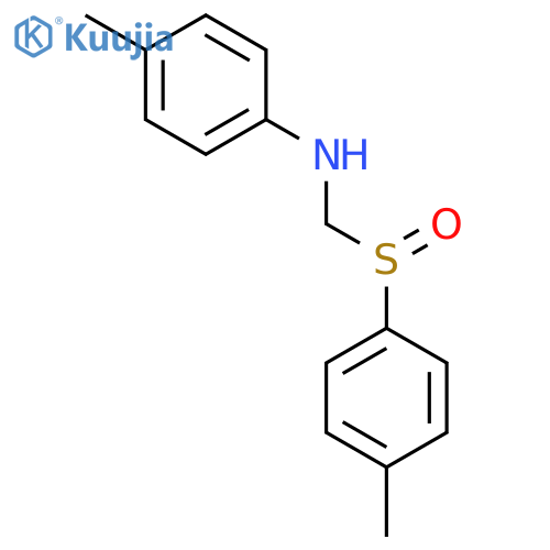4-methyl-N-[(4-methylphenyl)-sulfinylmethyl]aniline structure