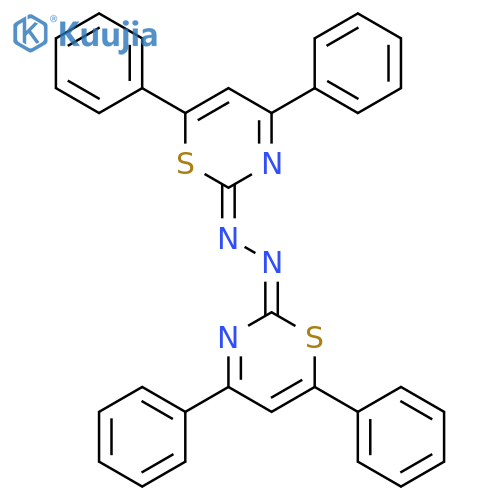 2H-1,3-Thiazin-2-one, 4,6-diphenyl-, (4,6-diphenyl-2H-1,3-thiazin-2-ylidene)hydrazone structure