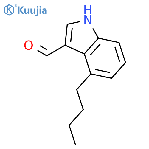 4-butyl-1H-indole-3-carbaldehyde structure