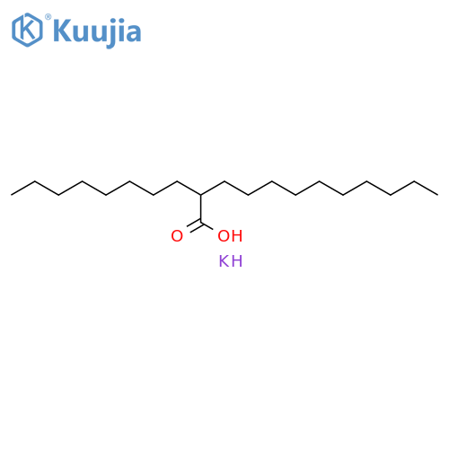 Dodecanoic acid, 2-octyl-, potassium salt (1:1) structure