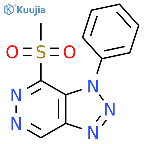 1H-1,2,3-Triazolo[4,5-d]pyridazine, 7-(methylsulfonyl)-1-phenyl- structure