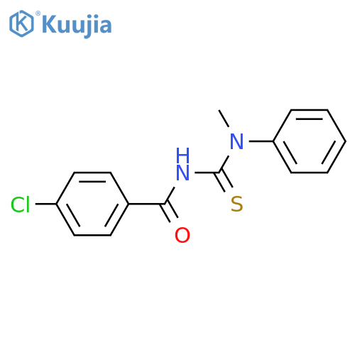 Benzamide, 4-chloro-N-[(methylphenylamino)thioxomethyl]- structure