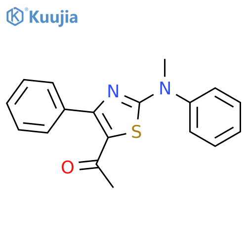 1-[2-(N-methylanilino)-4-phenyl-1,3-thiazol-5-yl]ethanone structure