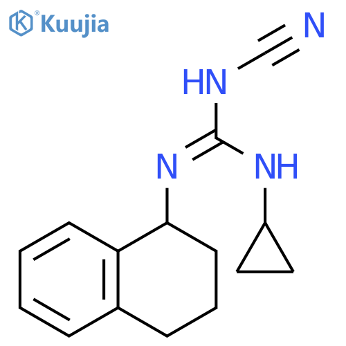 Guanidine, N-cyano-N'-cyclopropyl-N''-(1,2,3,4-tetrahydro-1-naphthalenyl)- structure
