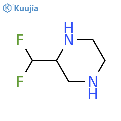 2-(difluoromethyl)-Piperazine structure