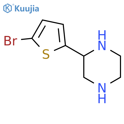 2-(5-Bromothiophen-2-yl)piperazine structure