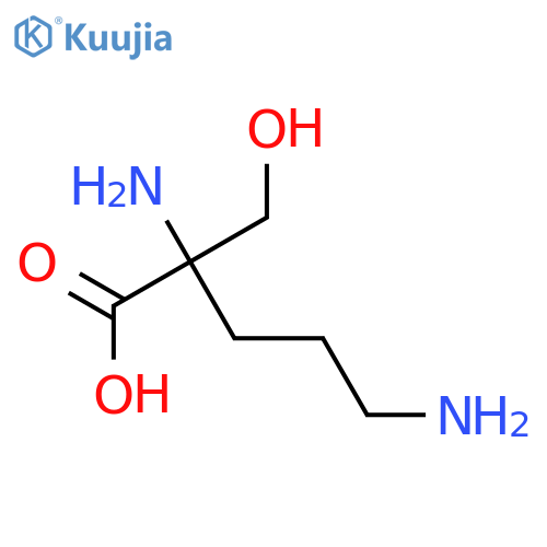 L-Ornithine,2-(hydroxymethyl)- (9CI) structure