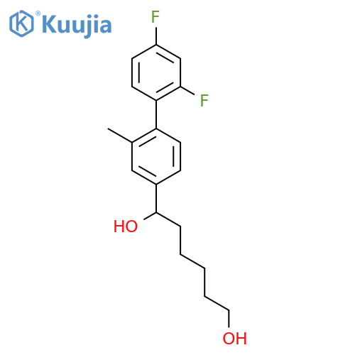 1,6-Hexanediol, 1-(2',4'-difluoro-2-methyl(1,1'-biphenyl)-4-yl)- structure