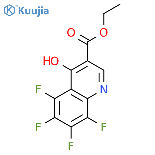 3-Quinolinecarboxylic acid, 5,6,7,8-tetrafluoro-4-hydroxy-, ethyl ester structure