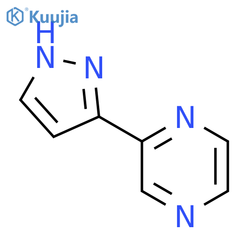 2-(1H-Pyrazol-3-yl)pyrazine structure