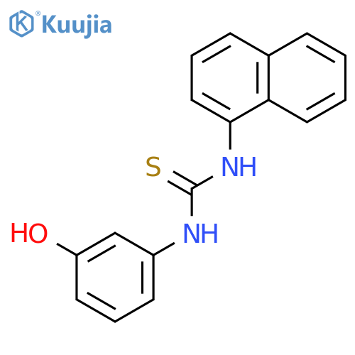 Thiourea, N-(3-hydroxyphenyl)-N'-1-naphthalenyl- structure