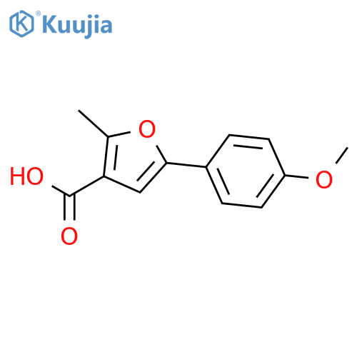 3-Furancarboxylic acid,5-(4-methoxyphenyl)-2-methyl- structure