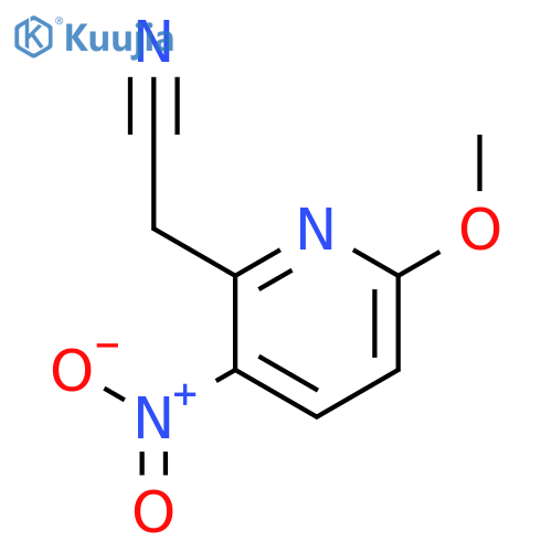 2-(6-Methoxy-3-nitropyridin-2-yl)acetonitrile structure