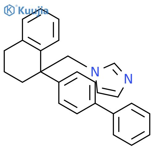 1H-Imidazole, 1-[(1-[1,1'-biphenyl]-4-yl-1,2,3,4-tetrahydro-1-naphthalenyl)methyl]- structure