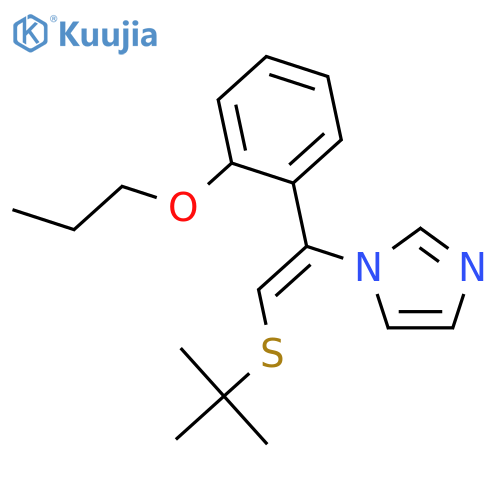 1H-IMIDAZOLE, 1-[2-[(1,1-DIMETHYLETHYL)THIO]-1-(2-PROPOXYPHENYL)ETHENYL]- structure