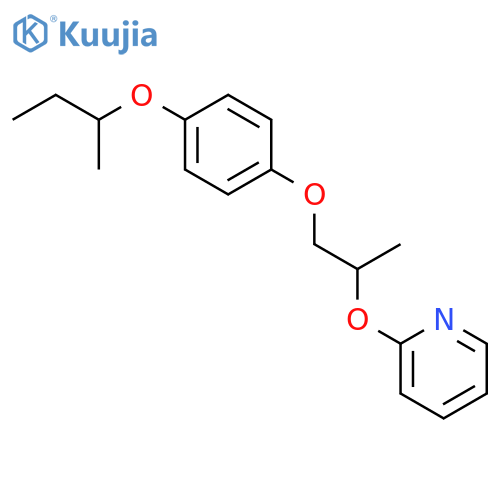 2-[1-(4-butan-2-yloxyphenoxy)propan-2-yloxy]pyridine structure