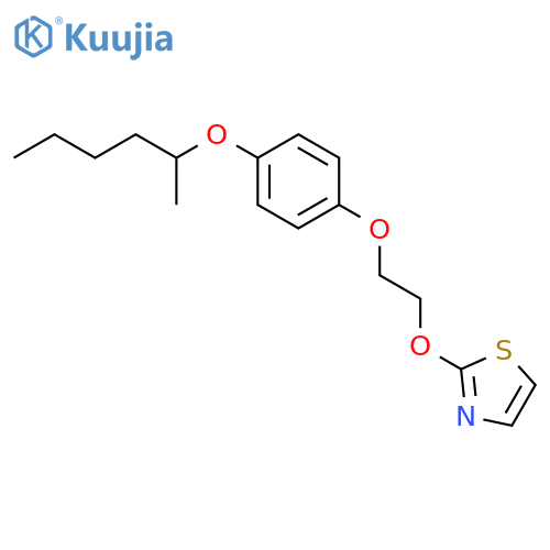 Thiazole, 2-[2-[4-[(1-methylpentyl)oxy]phenoxy]ethoxy]- structure