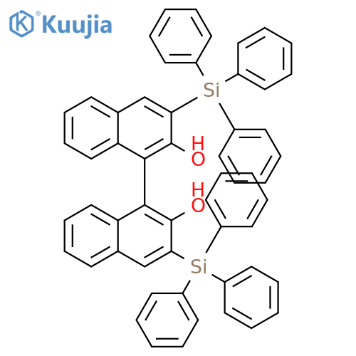 (R)-3,3′-Bis(triphenylsilyl)-1,1′-binaphthalene-2,2′-diol structure