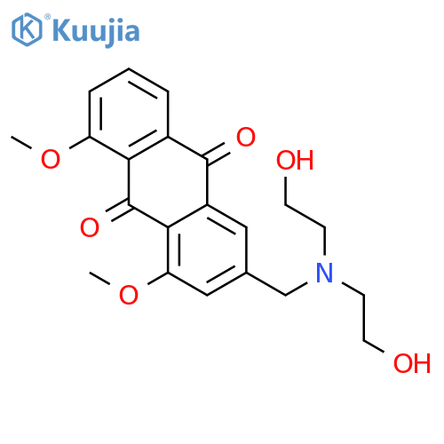 9,10-Anthracenedione, 3-[[bis(2-hydroxyethyl)amino]methyl]-1,8-dimethoxy- structure