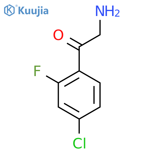 2-Amino-1-(4-chloro-2-fluorophenyl)ethan-1-one structure