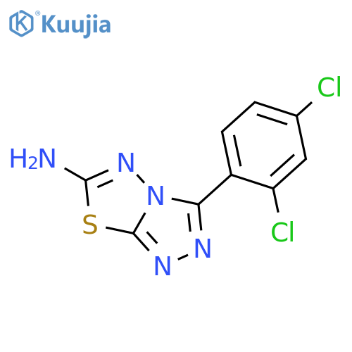 1,2,4-TRIAZOLO[3,4-B][1,3,4]THIADIAZOL-6-AMINE, 3-(2,4-DICHLOROPHENYL)- structure