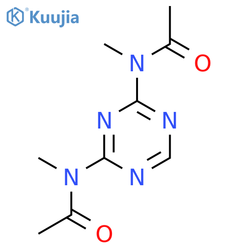 N-[4-[acetyl(methyl)amino]-1,3,5-triazin-2-yl]-N-methylacetamide structure