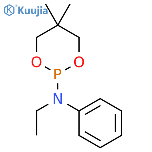 1,3,2-Dioxaphosphorinan-2-amine, N-ethyl-5,5-dimethyl-N-phenyl- structure