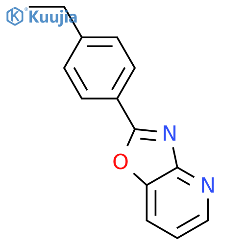 Oxazolo[4,5-b]pyridine, 2-(4-ethylphenyl)- structure