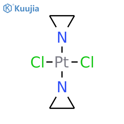 Platinum, bis(1-aziridinyl)dichloro- structure