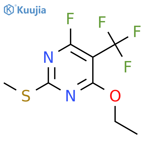 Pyrimidine, 4-ethoxy-6-fluoro-2-(methylthio)-5-(trifluoromethyl)- structure