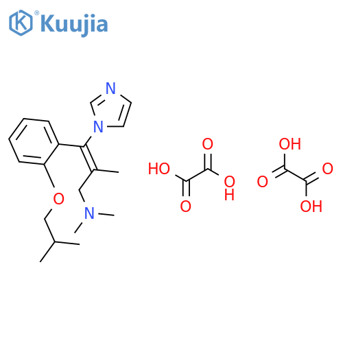 2-Propen-1-amine, 3-(1H-imidazol-1-yl)-N,N,2-trimethyl-3-[2-(2-methylpropoxy)phenyl]-, ethanedioate (1:2) structure