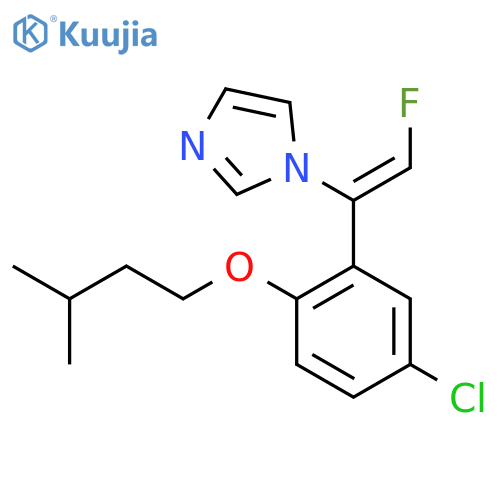 1H-Imidazole, 1-[1-[5-chloro-2-(3-methylbutoxy)phenyl]-2-fluoroethenyl]- structure