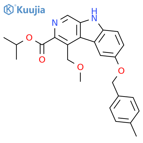 9H-Pyrido[3,4-b]indole-3-carboxylic acid, 4-(methoxymethyl)-6-[(4-methylphenyl)methoxy]-, 1-methylethyl ester structure