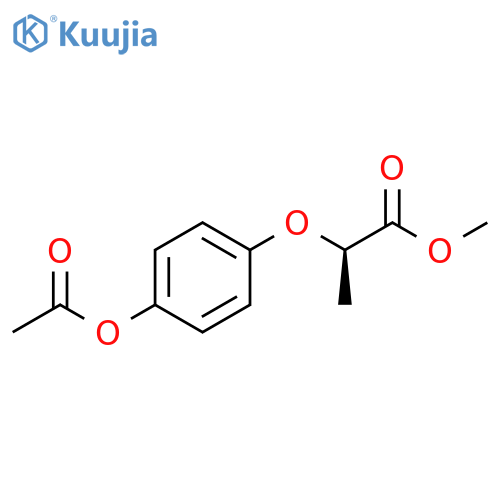 methyl (R)-2-(4-acetoxyphenoxy)propionate structure