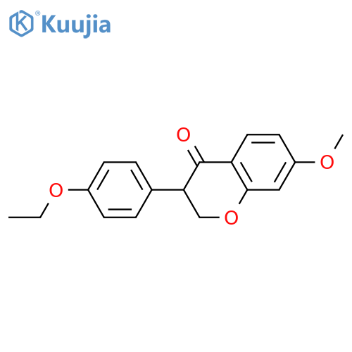 3-(4-ethoxyphenyl)-7-methoxychroman-4-one structure