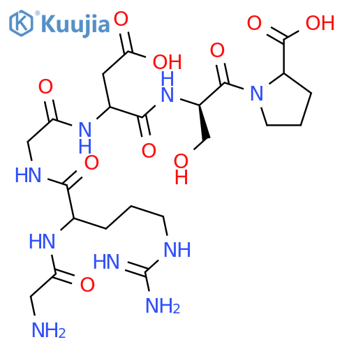 H-Gly-Arg-Gly-Asp-D-Ser-Pro-OH trifluoroacetate salt structure